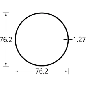 TUBO DE RIEGO (3)" (76.2) mm ESPESOR 1.27 mm.
