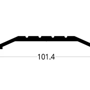 PLATINA PIRLAN DE PISO (101.4 X 13) mm.