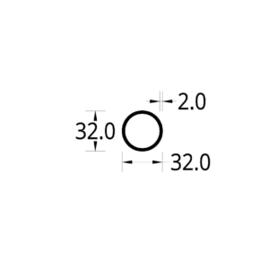 TUBO CIRCULAR (1 1/4)" (32) mm ESPESOR 2 mm.