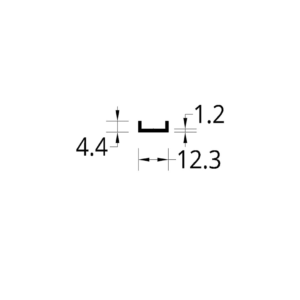 BARRA OPERADORA DE CELOCIA (12.3 x 4.4) mm.