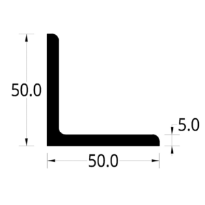 ANGULO GRADERIAS (50 X 50 X 5) mm.