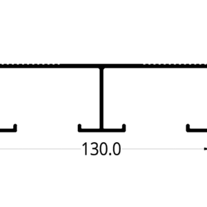 GRADERIA CON REFUERZO CENTRAL (130 X 40) mm.