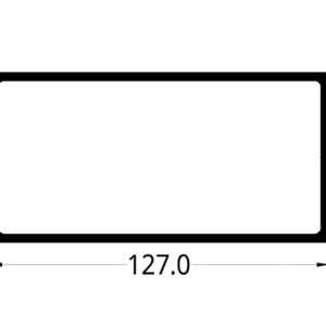 TUBULAR (5 X 2 1/2)"  (127 X 63.5) mm. ESPESOR 3 mm.