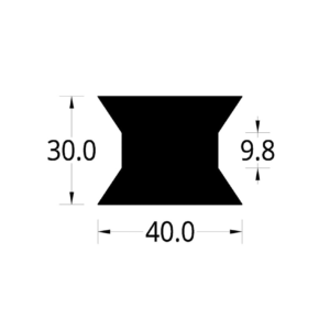 BARRA PARA ANODIZAR (40 X 30) mm.