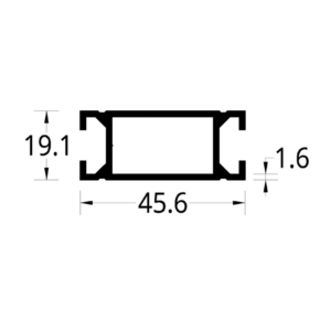 HORIZONTAL DIVISION DE OFICINA/FERIA (45 X 19) mm.