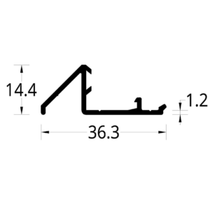 PISAVIDRIO ALAMO HEMBRA (36.3 X 14.4) mm.