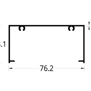 DUCTO ELECTRICO (3 X 1 ½)" (76.2 X 38.1) mm.