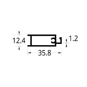ANJEO PERIMETRAL (35.8 X 12.4) mm.
