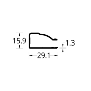 "U" DIVISION DE BAÑO CURVA