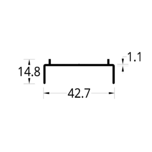 JAMBA DIVISION DE BAÑO COLGANTE PESADA