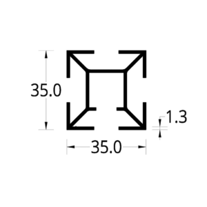ESTRELLA SOLIDA DIVISIÓN DE OFICINA (35 X 35) mm.