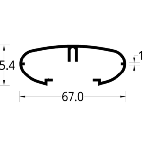 PASAMANOS (67 x 25.4) mm.