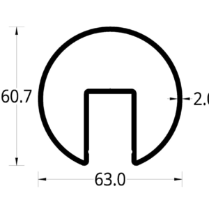 PASAMANOS CIRCULAR (63 X 60.7) mm.