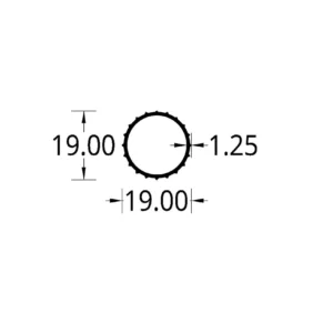 TUBO CORTINERO (3/4)"  (19)mm.