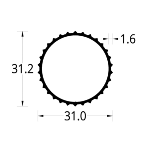 TUBO CORTINERO (1 1/4)"  (31)mm.