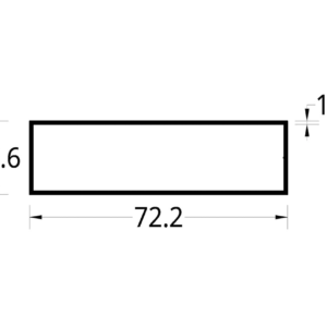 CODAL BOQUILLERA (2 4/5 X 4/5)"  (72.2 X 20.6) mm.