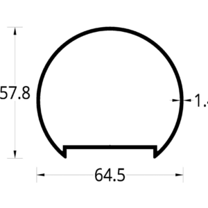 PASAMANOS CIRCULAR (64.5 X 57.8) mm.