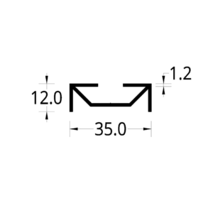 MEDIA ESTRELLA DIVISION DE OFICINA (35 X 12) mm.