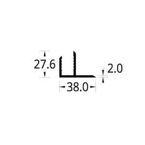 "F" PARA VIDRIO DE SEGURIDAD (38 X 27.6) mm.