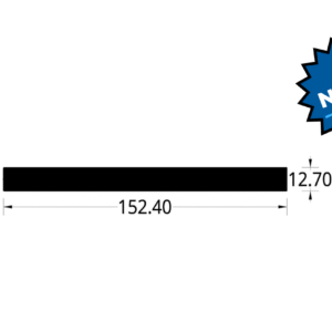 PLATINA DE ALUMINIO (6 X 1/2)"  (152,4 X 12.7) mm.