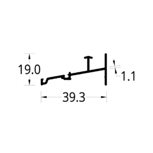 SILLAR ASTRAL 1.6 (39.3 X 19) mm.