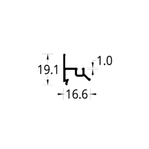 RIEL CUERPO FIJO ASTRAL 1.6 (16.6 X 19.1) mm.