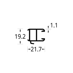 ENGANCHE ASTRAL 1.6 (21.7 X 19.2) mm.