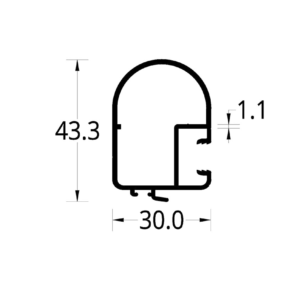 ENGANCHE ASTRAL 1.7/1.8/2.0 (30 X 43.3) mm.