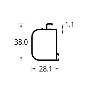 VERTICAL ANJEO (28.1 X 38) mm.