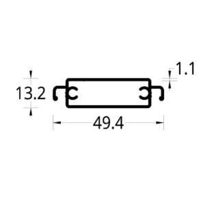 DIVISOR ANJEO (49.4 X 13.2) mm.