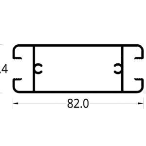 HORIZONTAL INFERIOR SIDERAL 2.4 (82 X 30.4) mm.