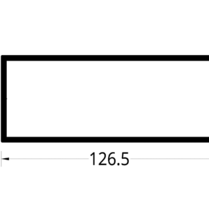 TUBULAR (5 X 2)" (126.5 X 50.8) mm. ESPESOR 3 mm.