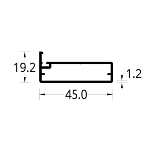PERIMETRAL DE PUERTA COCINA (45 X 19.2) mm.