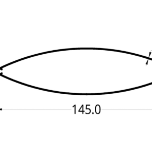 CORTASOL ELIPSE DE (145 X 38) mm.