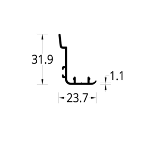ENTRECIERRE ASTRAL 345 (23.7 X 31.9) mm.