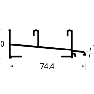 MARCO PERIMETRAL COLOSAL 345 (74.4 X 28) mm.