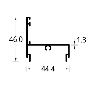 MARCO PERIMETRAL FACHADA MAXIVENT (46 X 44.4) mm.