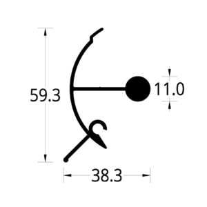 OPERADOR DE VENTILACION MOVIL FACHADA MAXIVENT (59.3 X 38.3) mm.