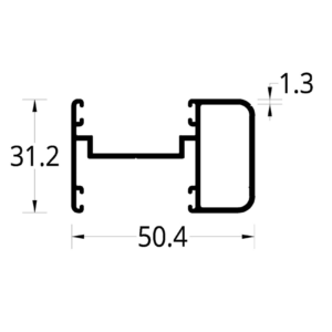 ADAPTADOR COLOSAL 2.6 (50.4 X 31.2) mm.