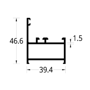 MARCO PERIMETRAL SIDERAL/TAIRONA/ZINU (39.4 X 46.6) mm.