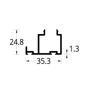 ADAPTADOR FELPERO TAIRONA/ZINU (35.3 X 24.8) mm.