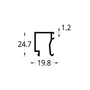 PISAVIDRIO VIDRIO 6/8/10/12 mm SIDERAL/TAIRONA/ZINU (19.8 X 24.7) mm.