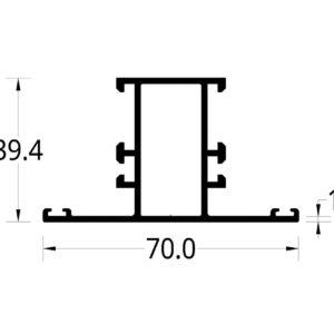 DIVISOR ZINU (70 X 39.4) mm.