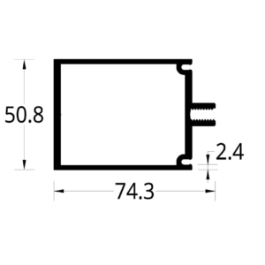 VERTICAL HORIZONTAL FACHADA FLOTANTE (74.3 X 50.8) mm.