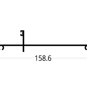 JAMBA TRES RIELES P.C. 2038 PLUS/7038 (158.3 X 30) mm.