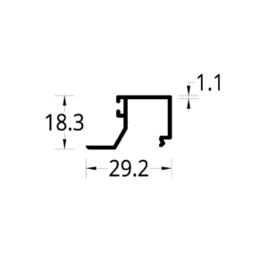 PISAVIDRIO CUADRADO 10 mm. VP 3831 (29.2 X 18.3) mm.