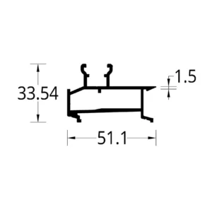 COMPLEMENTO DE MARCO KIMBAYA/KALIMA (121.8 X 33.54) mm.