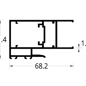 ENGANCHE VIDRIO CAMARA HASTA 22 mm. KIMBAYA/KALIMA (68.2 X 41.4) mm.
