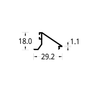PISAVIDRIO PLANO VP 3831 (29.2 X 18) mm.