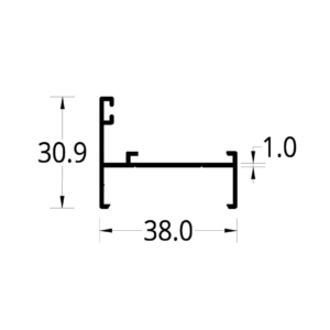 MARCO LISO VP 3831 (38 X 30.9) mm.